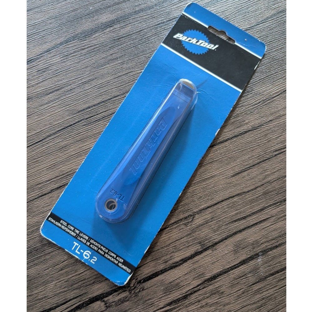 Park Tool TL-6.2 Steel Core Tire Levers Set of 2 Blue Bike Maintenance Tools